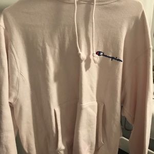 large white champions hoodie